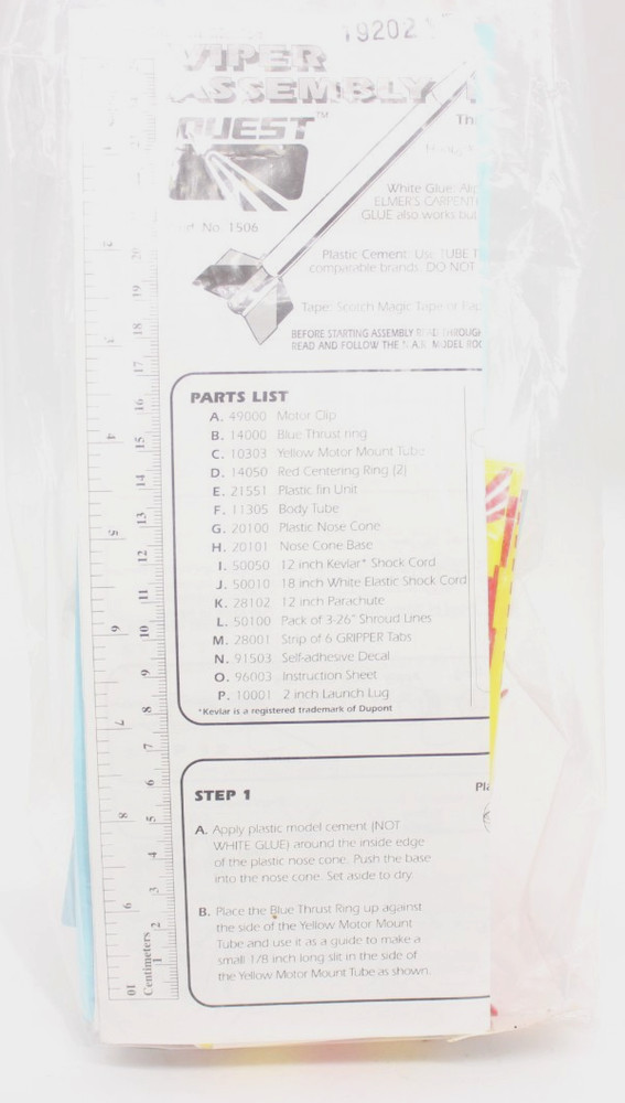 Quest Viper Model Rocket Kit #1506