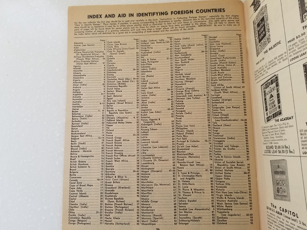 Grossman 1960 Fully Illustrated Universal Stamp Album of the World