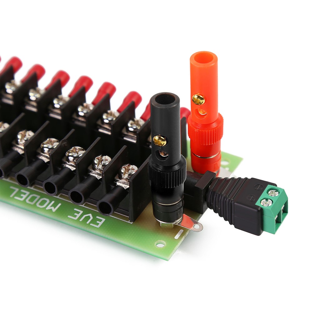 1X Power Distribution Board 3 Inputs 10 pairs Outputs DC AC Power Controller