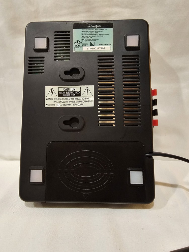 RocketFish RF-WHTIB Wireless Rear Speaker Kit - RECEIVER ONLY UNTESTED