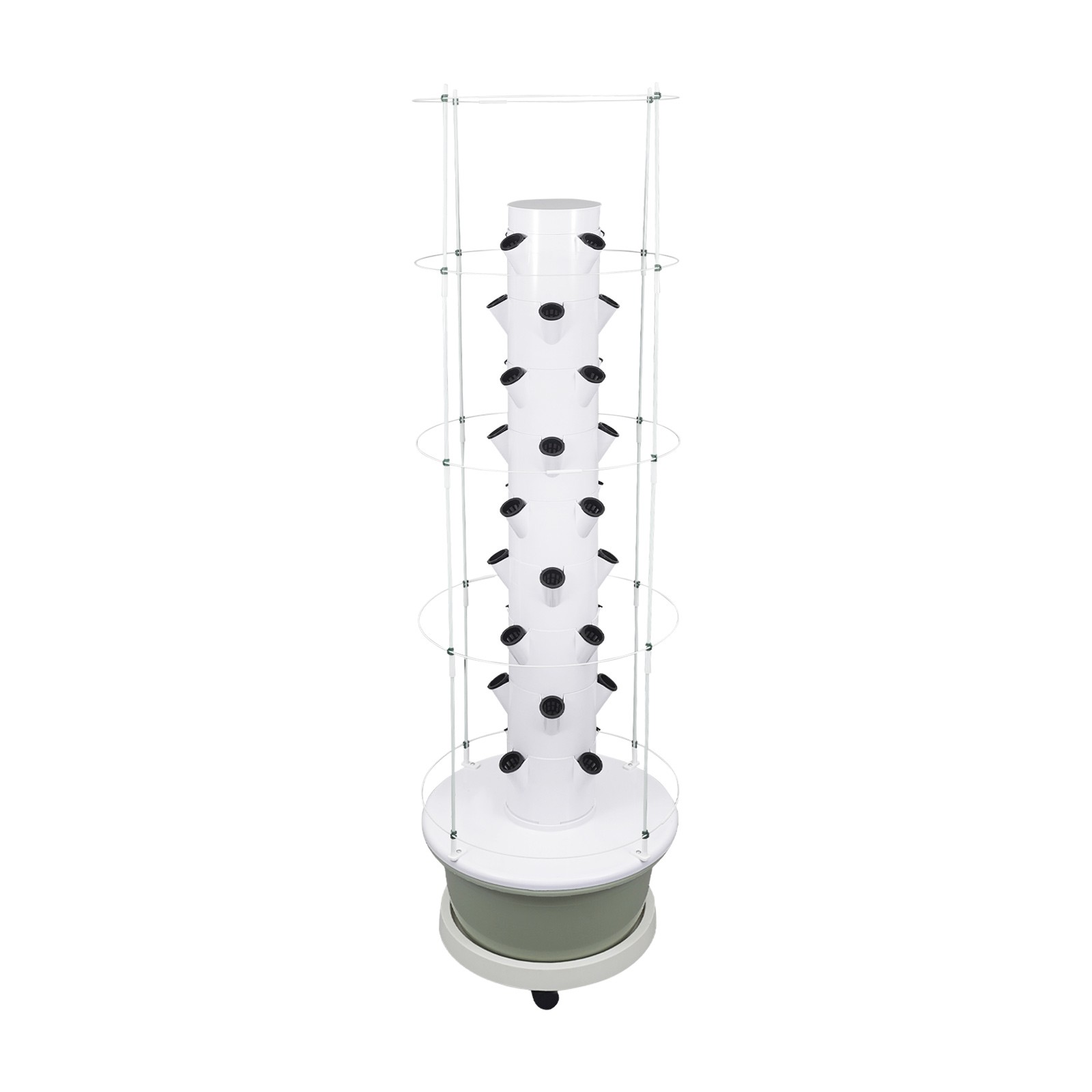 Vertical 36-Pots Hydroponics Tower Set Hydroponic Growing System Home Gardening
