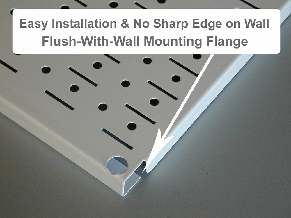 Pegboard Rack Garage Storage Galvanized Steel Horizontal Peg Board Pack
