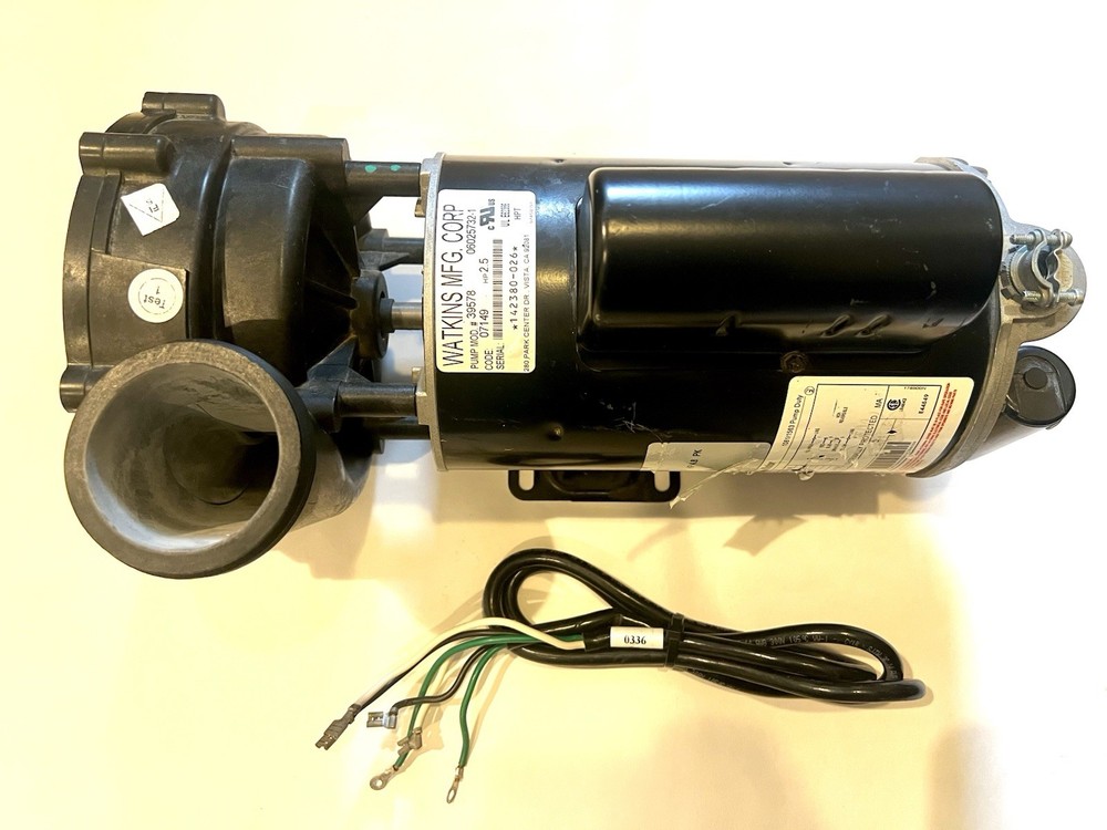 Watkins Jet Pump 1 Speed 220V. Pump Model 39578
