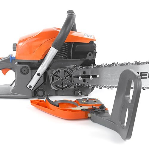 62cc Gas Powered Chainsaw with 20'' Guide Bar Saw Chain 2-Stroke Engine Cut Wood