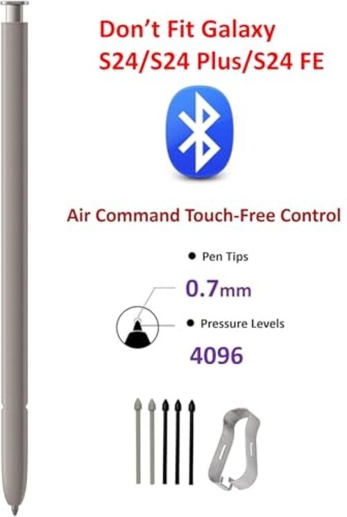 Galaxy S24 Ultra S Pen [WithBluetooth |4096 Pressure Sensor ] Violet