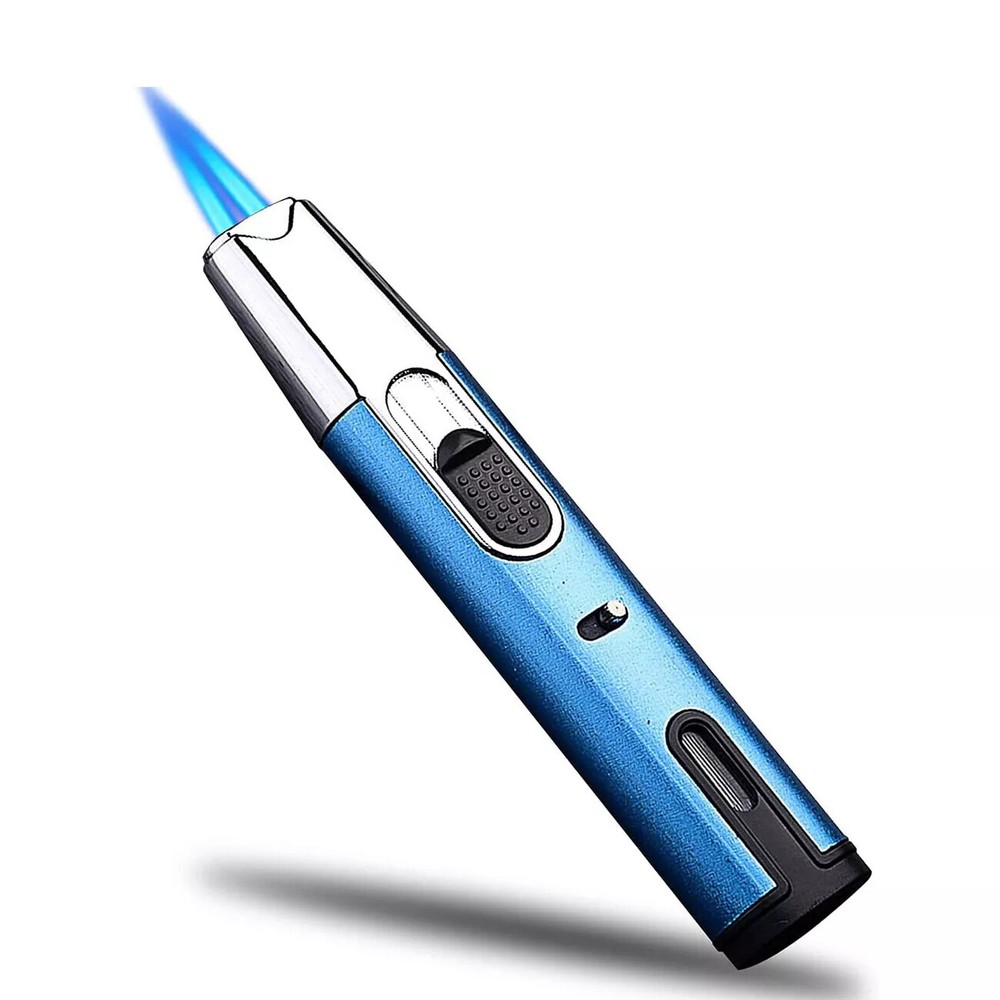 Refillable Butane Torch Lighter Adjustable Pen Lighter Double Flame Lighter Jet