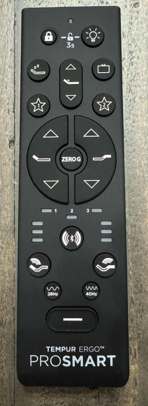 TEMPUR-PEDIC Tempur-Ergo ProSmart Base Remote Control Wireless NEW RF396E