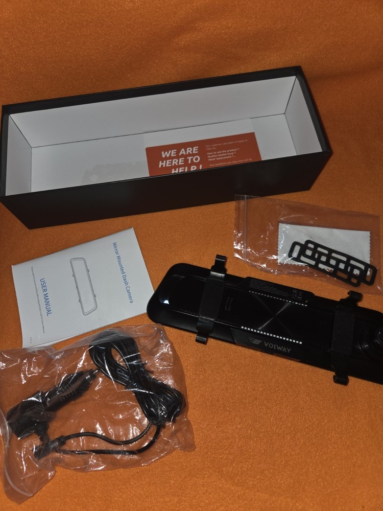 Mirror dvr with a front camera.