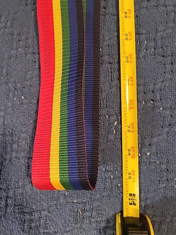 Rainbow Colored Luggage Strap For Security & Easy Visability Adjustable Hawaii