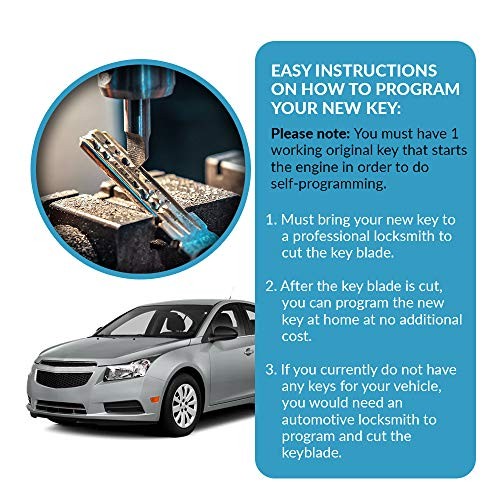 Replacement for New Keyless Remote 5 Button Flip Car Key Fob Select Impala