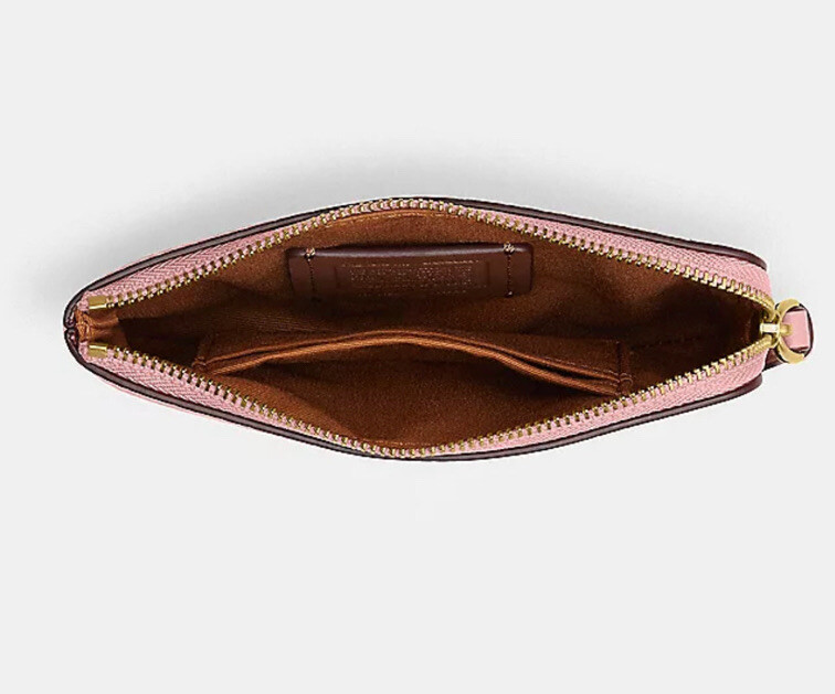 NEW Disney x Coach Corner Zip Wristlet Ice Skate Motif Mickey and Minnie Mouse