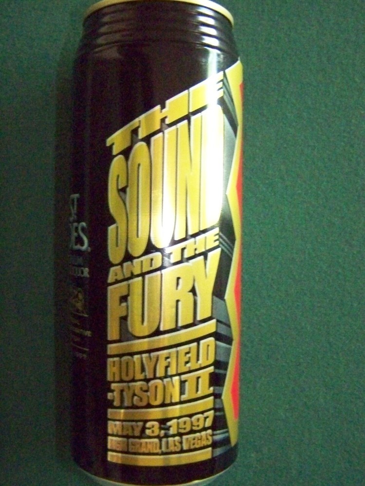 St Ides Holyfield vs. Tyson Can (unopened, emptied)