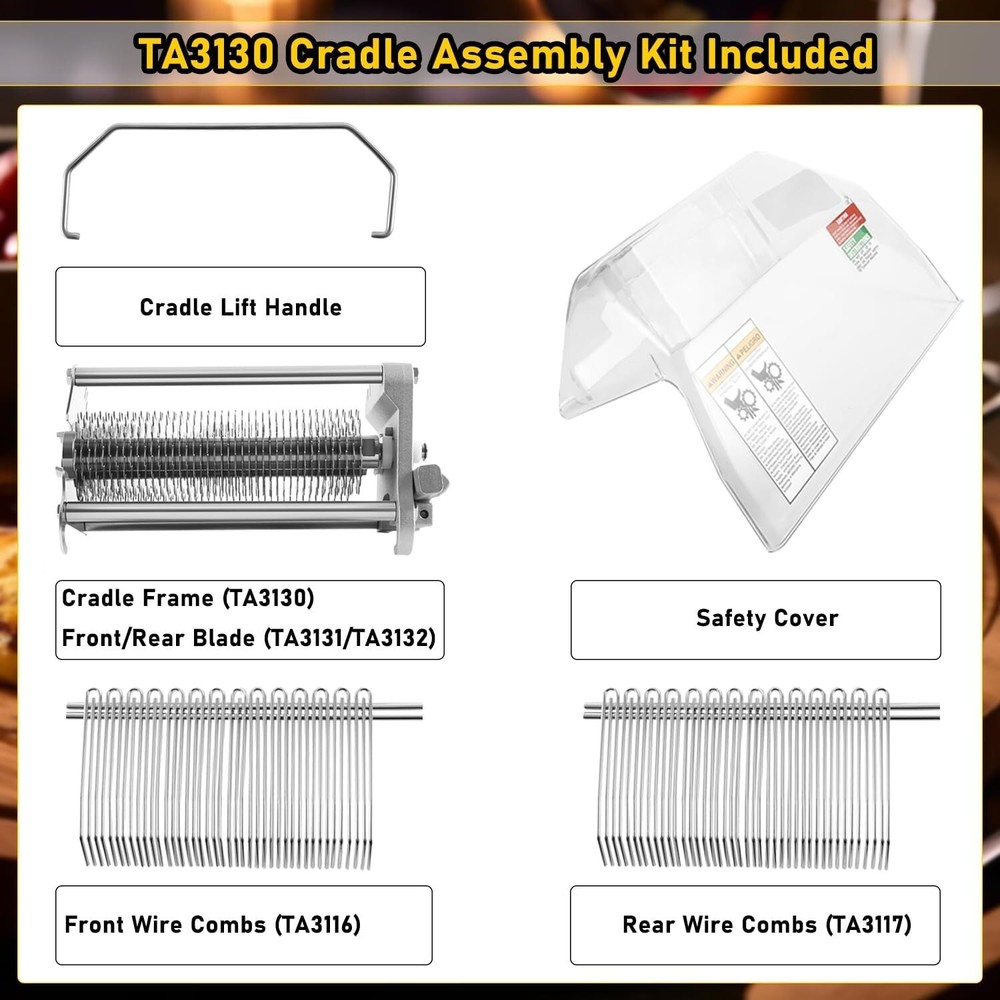 For Biro Pro 9 Tenderizer Complete Cradle Assembly With Safety Cover & Handle