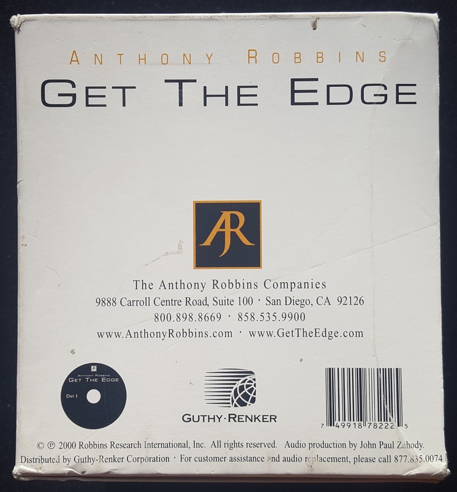 ANTHONY ROBBINS - GET THE EDGE 7 Day CD PROGRAM TO TRANSFORM YOUR LIFE