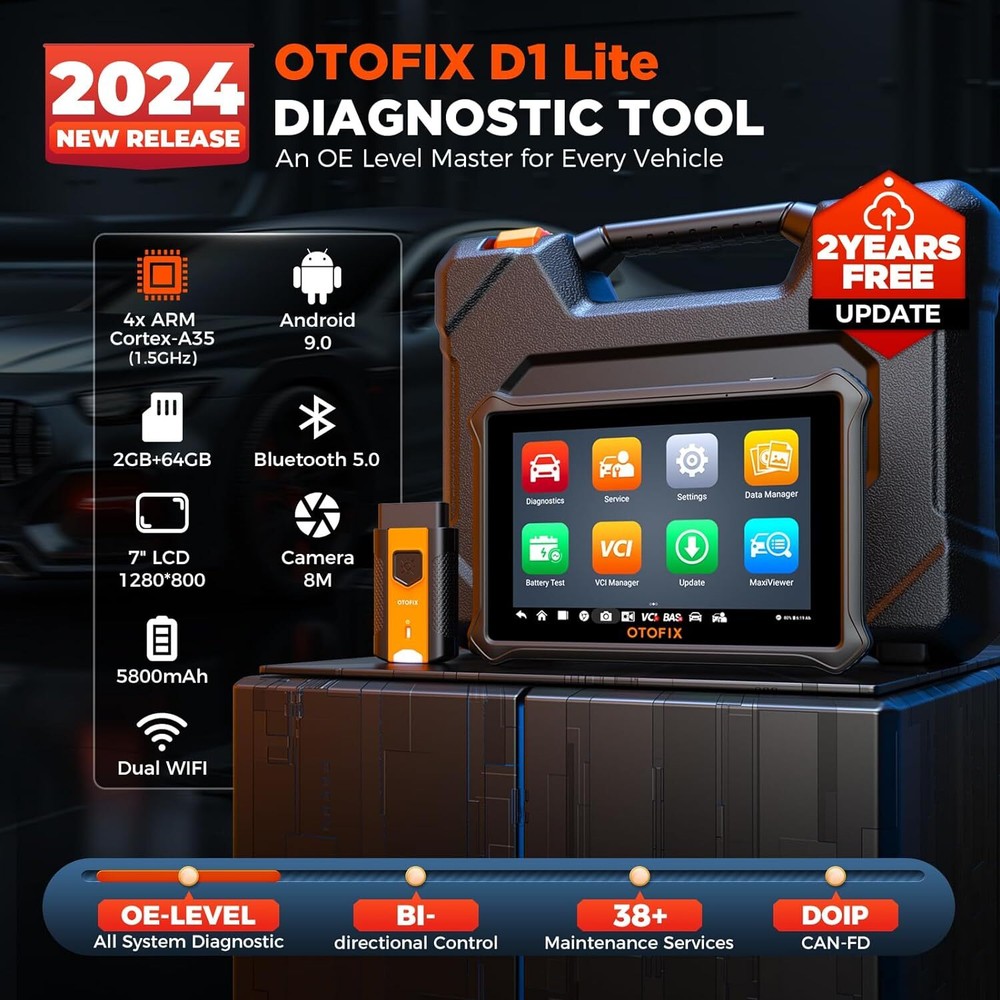 2024 OTOFIX D1 Lite Full System Car Diagnostic Automotive Key Coding Scaner Tool