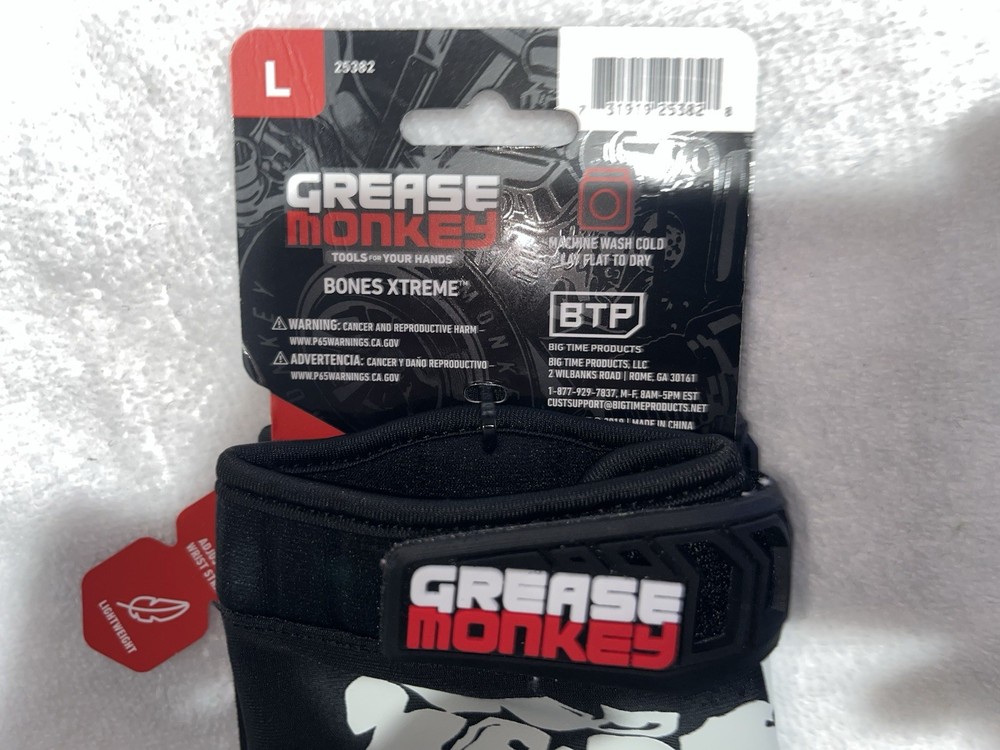 3 - Large Pairs! Grease Monkey Touch Screen Bones Extreme Mechanic Work Gloves