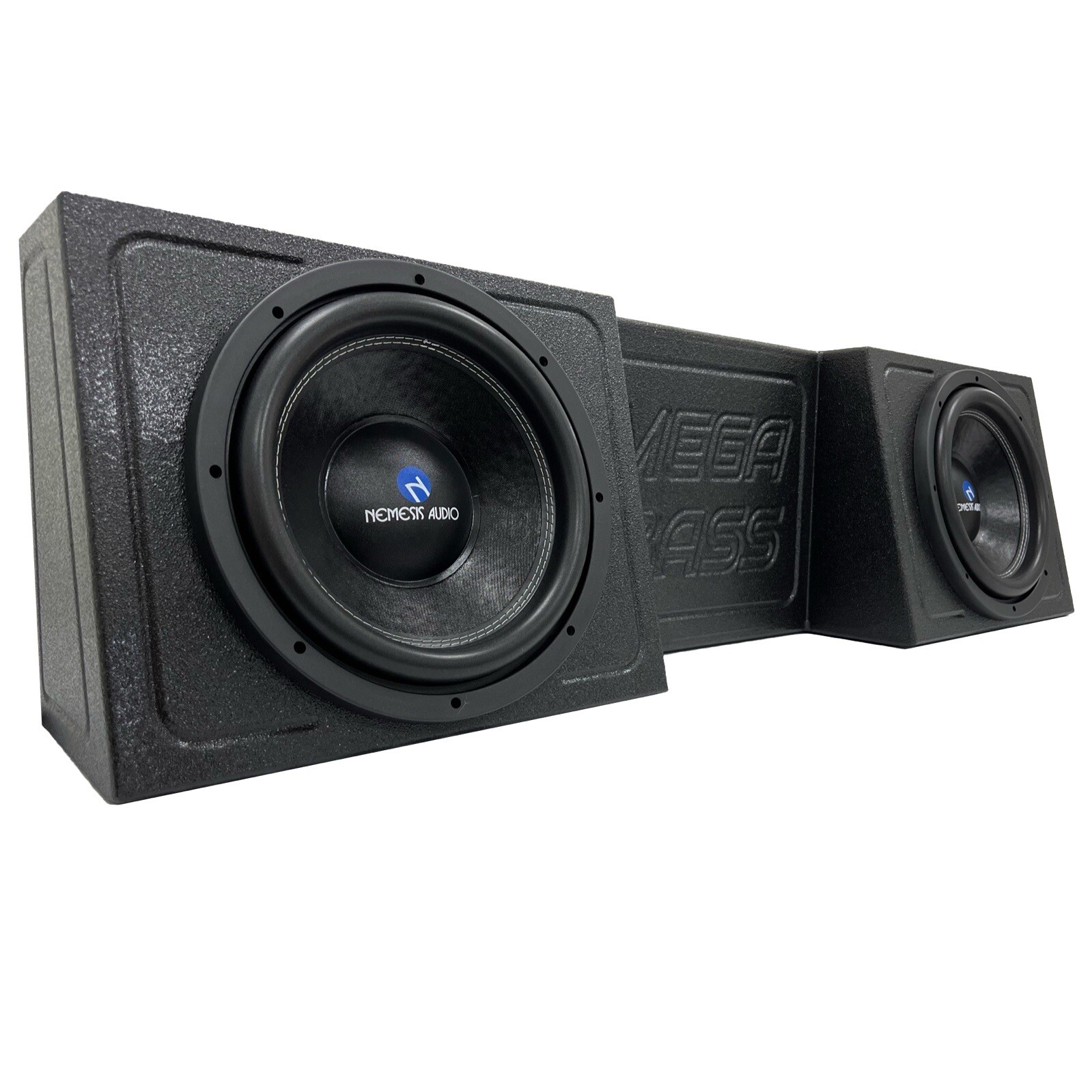 Regular Cab / Single Cab 10” Dual Sub Box Subwoofer Enclosure Gm Ford Dodge