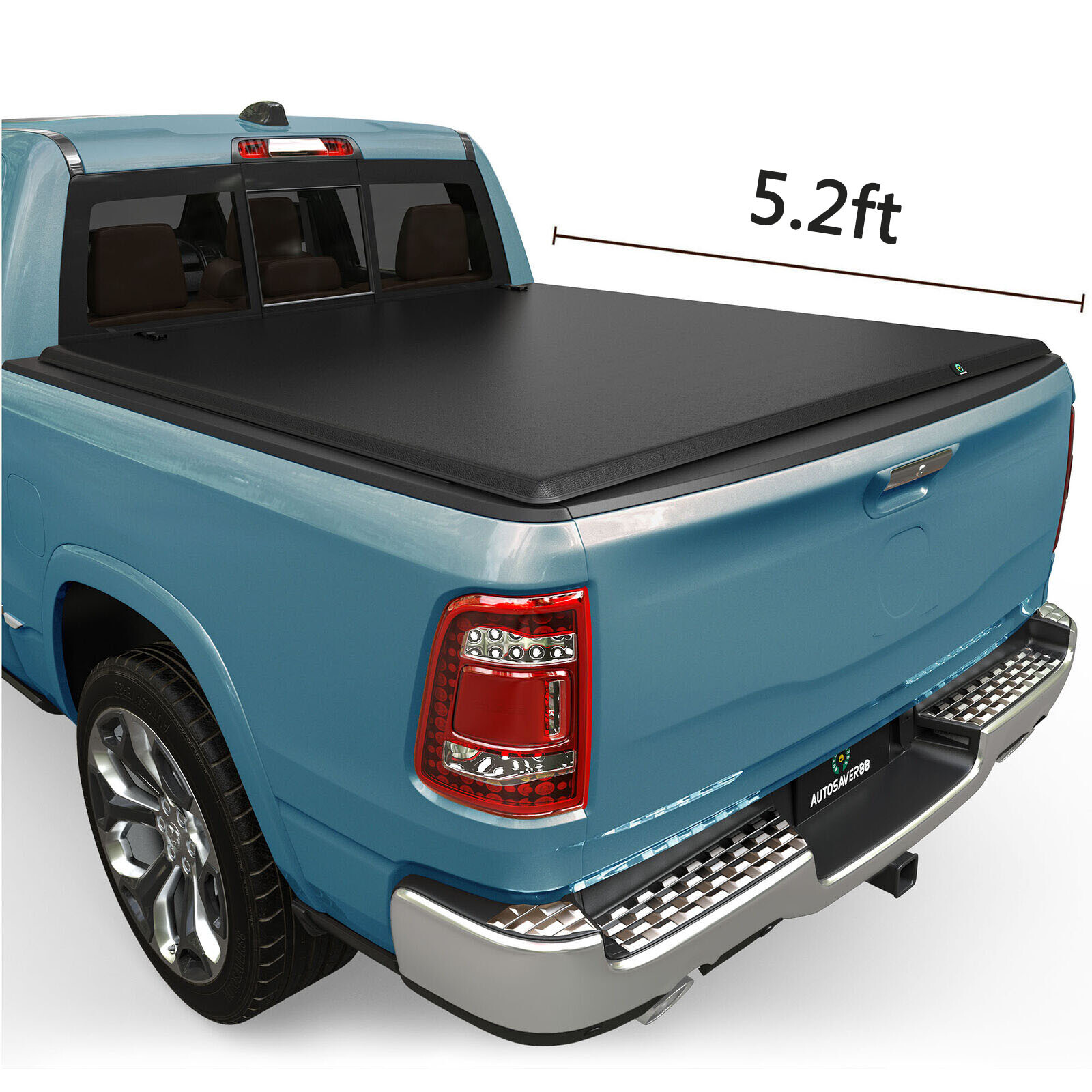 5 ft Soft 3 fold Tonneau Cover Truck Bed for 2015-2024 Chevy Colorado GMC Canyon