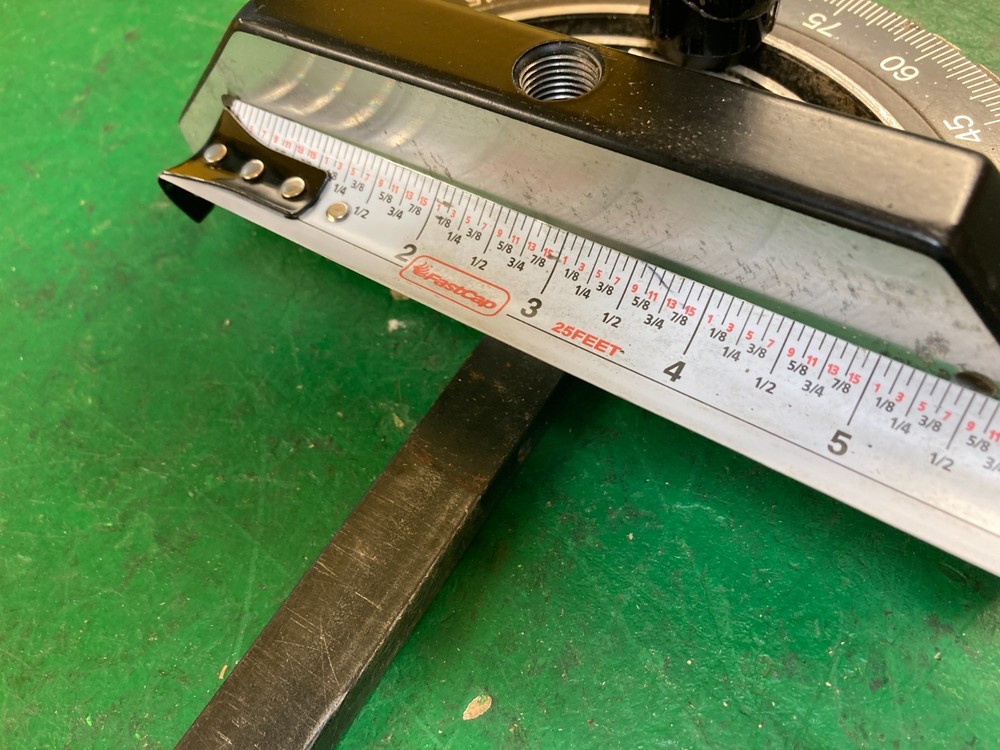 Delta Table Saw miter gauge push w/ extended rail and repeatable stop