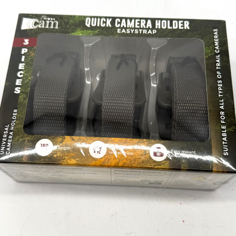 Universal Quick Camera Holder Easystrap 3 Pack Game Trail Camera Straps and Clip