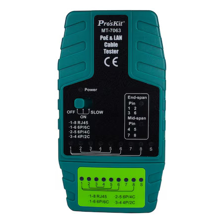 PROSKIT MT-7063 POE and LAN Cable Tester