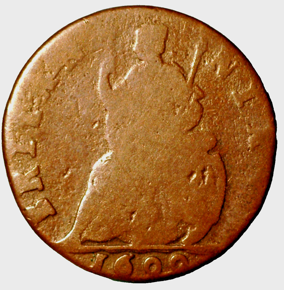 Great Britain William III Farthing 1699 copper