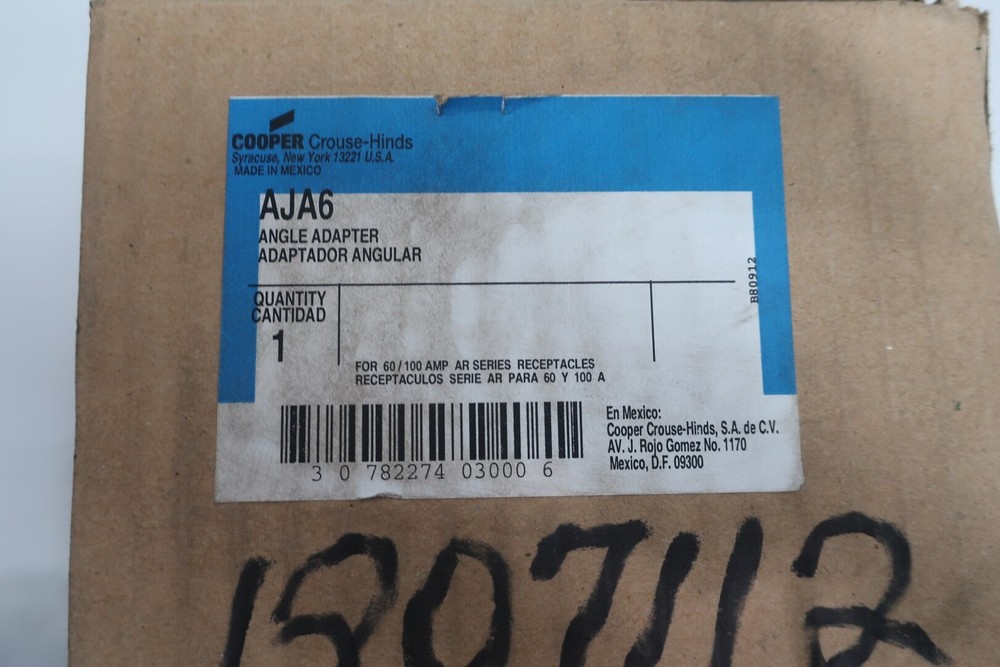 Crouse Hinds AJA6 Angle Adapter For Ar Series Receptacles