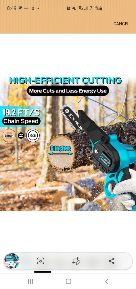 RLSOO Mini Electric Chainsaw