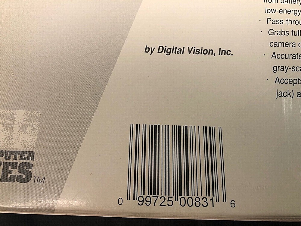 Computer Eyes Video Digitizer Digital Vision Parallel Port Frame Grabber IBM PC