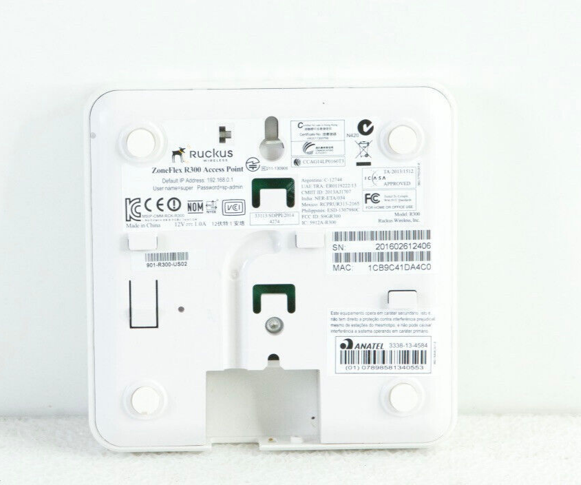 Ruckus Wireless ZoneFlex R300 Wireless Access Point L294