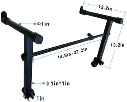 2 Tier Adjustable Keyboard Stand Extension Black