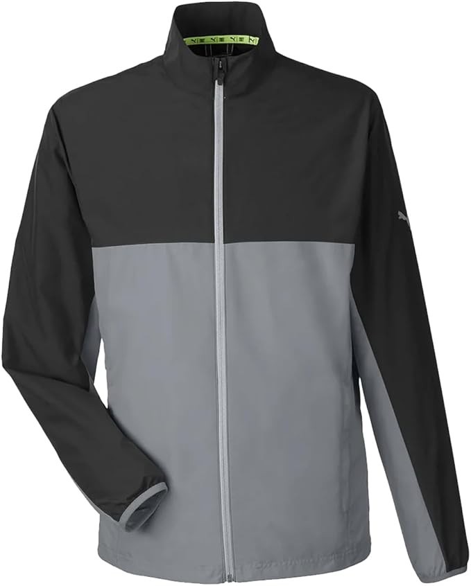 Puma Men's First Mile Golf UPF 50+ Wind Jacket Black Grey NEW $100 XL