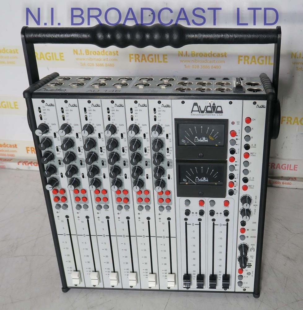 Audio developments ad146  6x stereo channel audio mixer