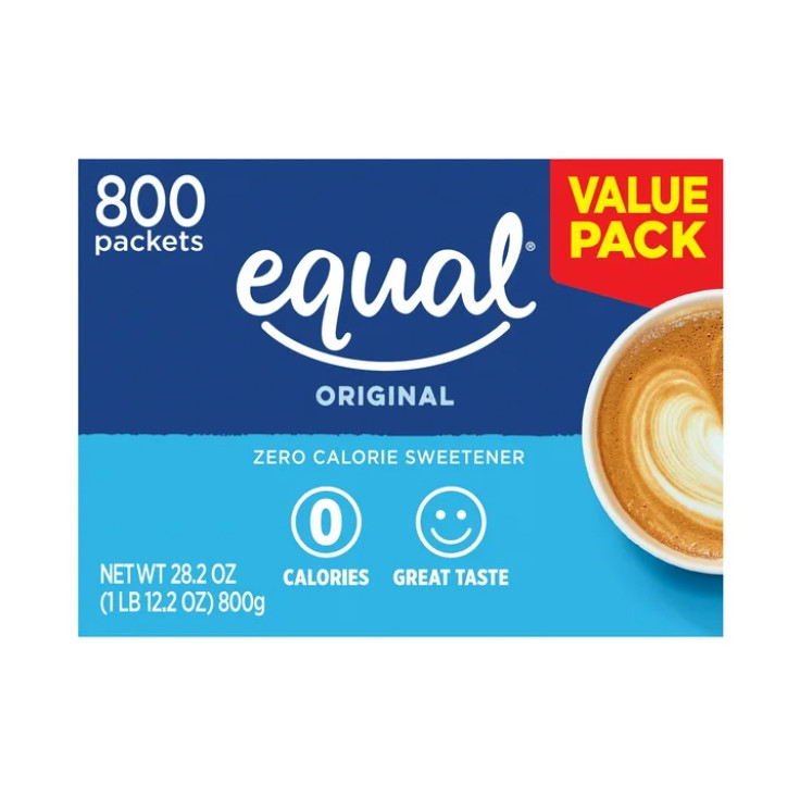 4 Box EQUAL Zero Calorie Sweetener, Sugar Substitute, 800 Packets Box