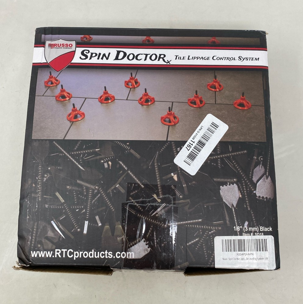 RTC Spin Doctor Tile Lippage Control System 1/8” (3mm) Black Breakaway Threaded