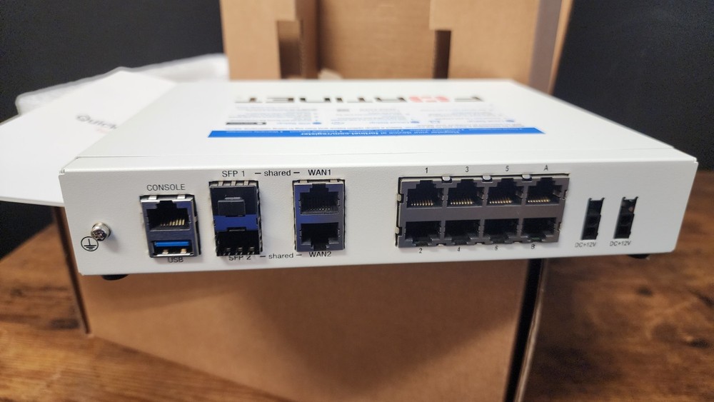 Fortinet FortiGate 80F Enterprise Firewall VPN with Power Cable