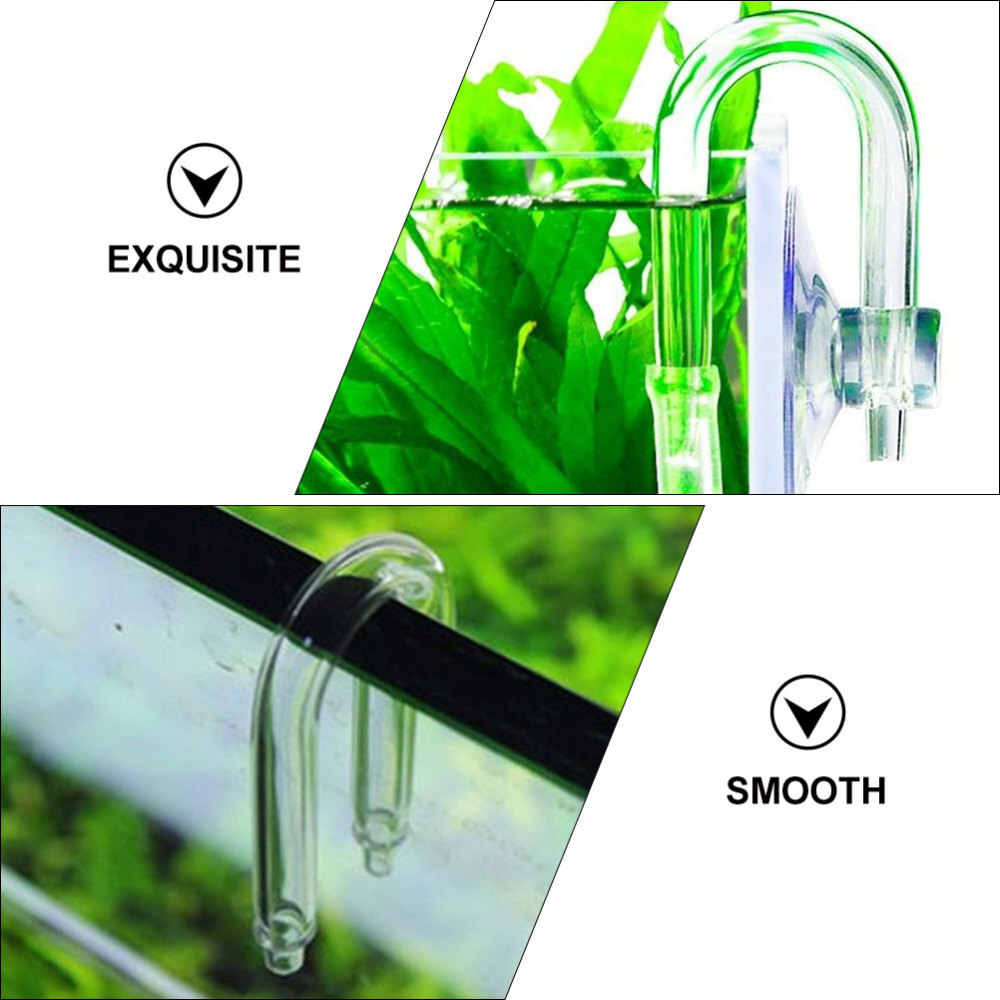 Aquarium Plants Co2 Diffuser Fish -shaped Tube Connector System
