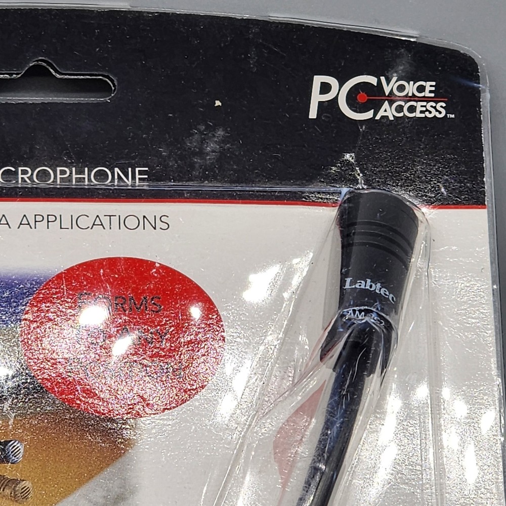 Labtec AM-252 Adjustable Flexneck Microphone For PC Multimedia Applications -NEW