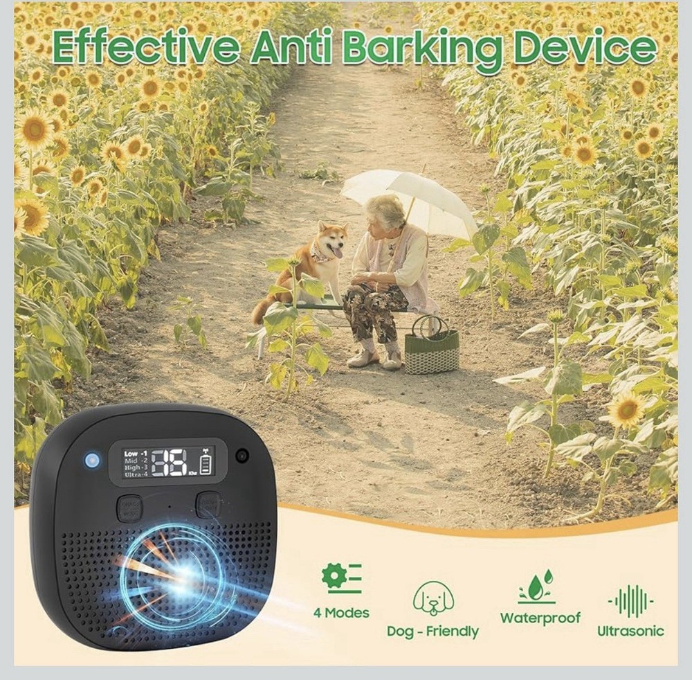 Rechargeable Anti Barking Device for Dog, DEVICE ONLY, NO Remote Or Type C Cable