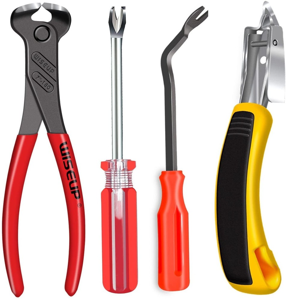 4Pcs Upholstery Staple Remover Tools Set Including End Cutting Pliers Staple ...