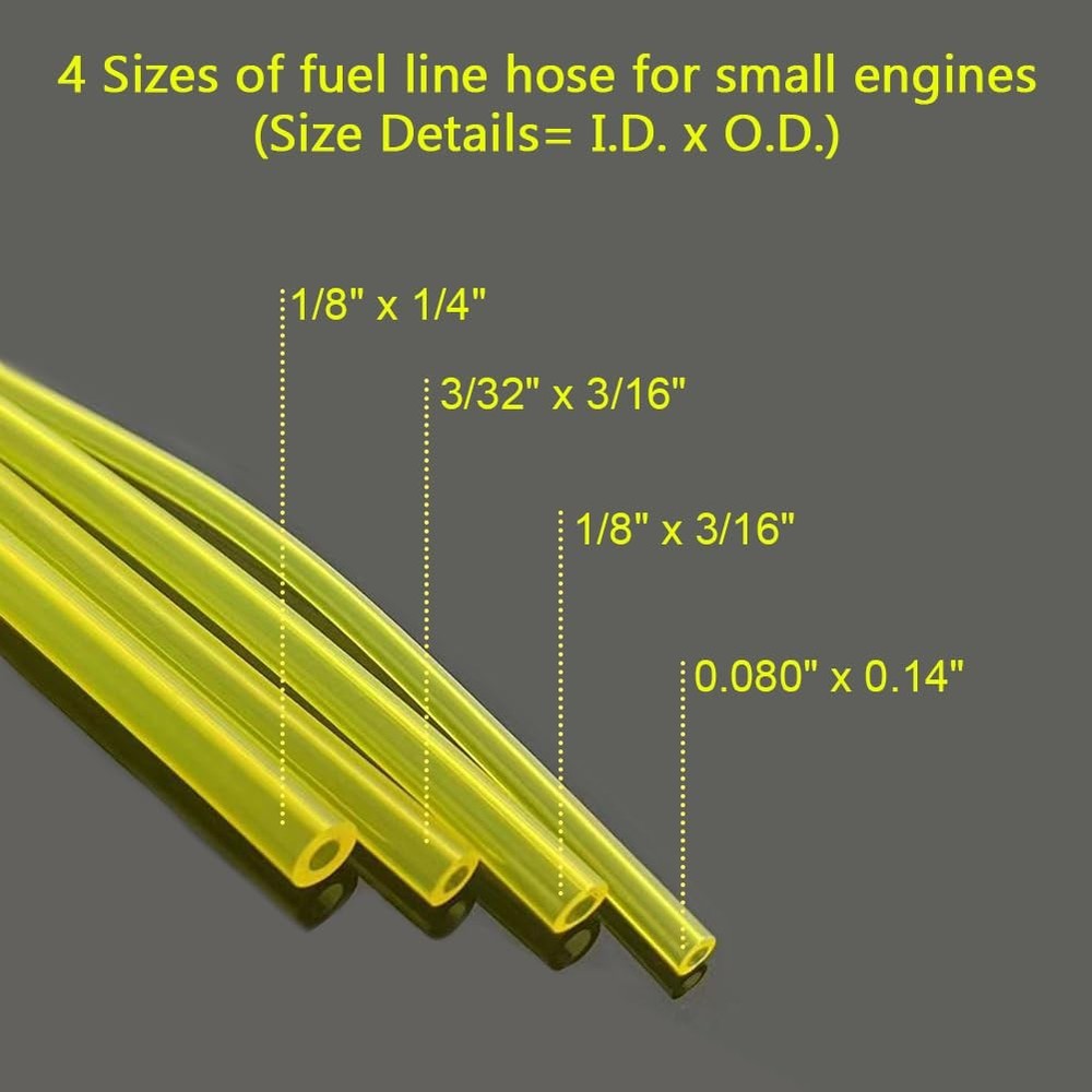 Fuel Line Hose Kit for Small Engine Maintenance Assorted Sizes