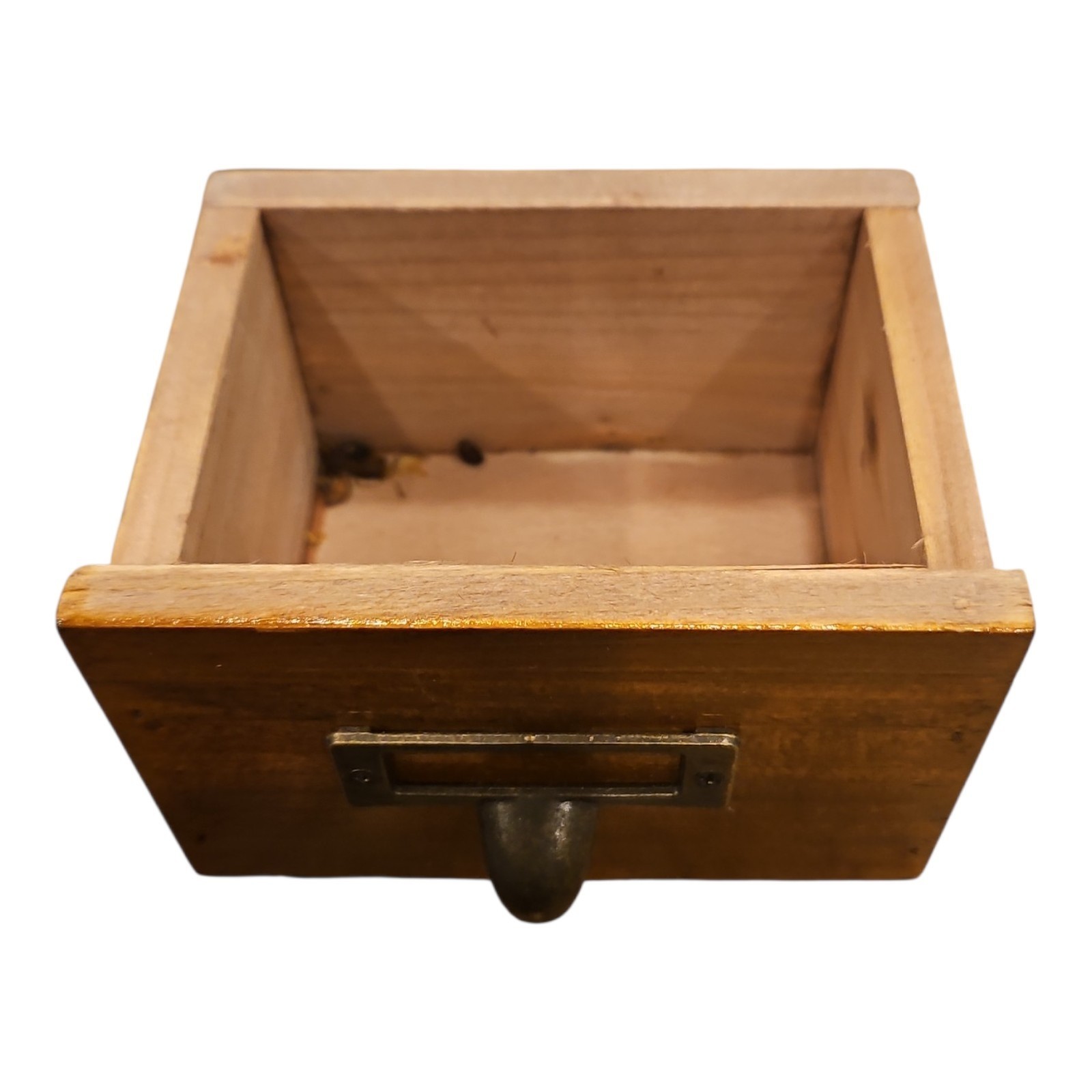 Vintage Wooden Library Card Cabinet, 16 Drawers, 4 Rows High, 4 Rows Wide