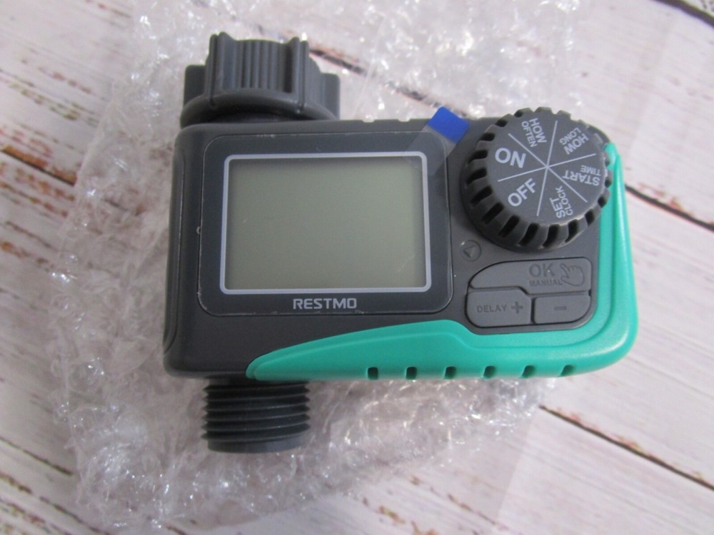 RESTMO Mini Digital Water Timer 3/4" NH Model 0-HT-3 New In Box