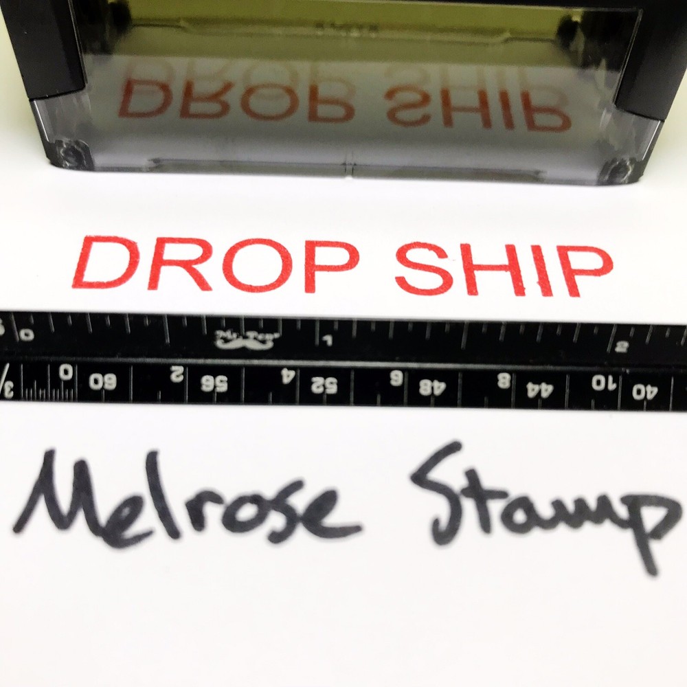 Drop Ship Rubber Stamp Red Ink Self Inking Ideal 4913