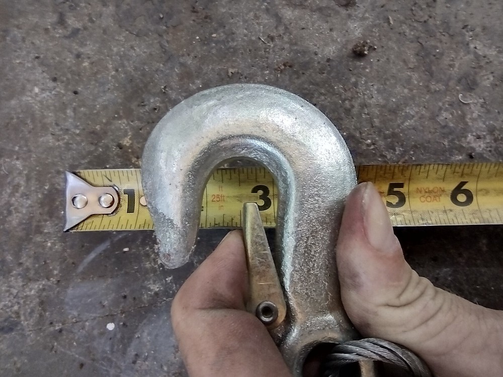 3/16" galvanized wire rope with hook