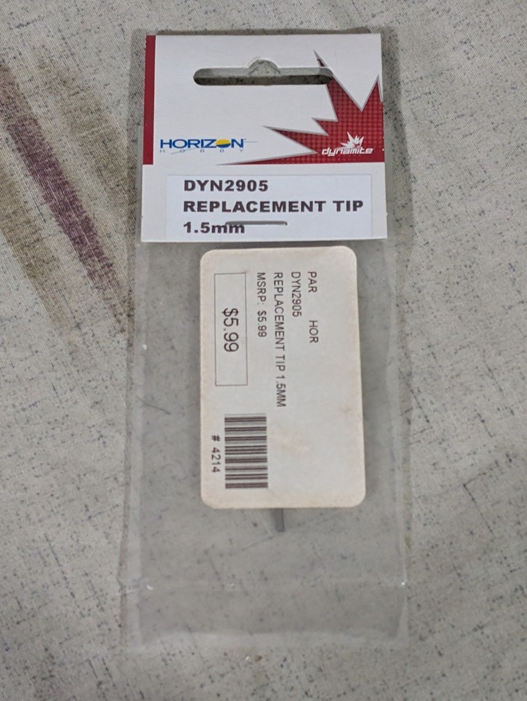 Dynamite 1.5mm Machined Hex Driver Replacement Tip DYN2905