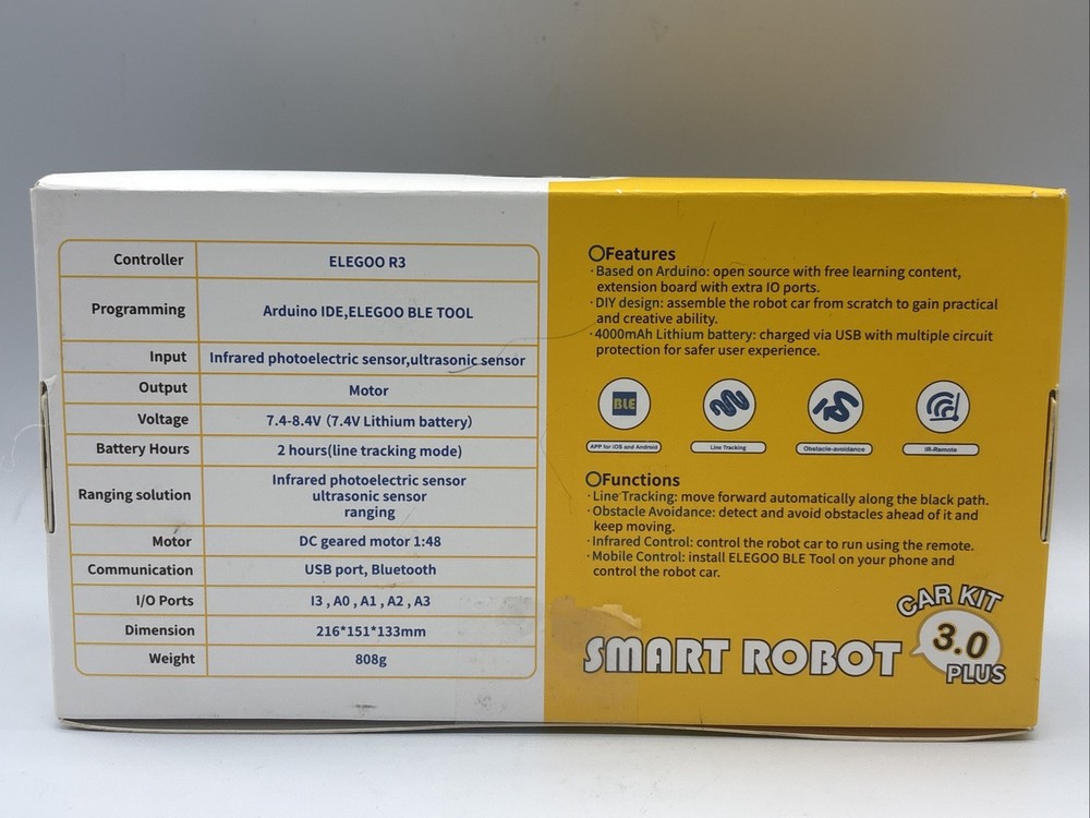 NEW ELEGOO UNO R3 Project Smart Robot Car Kit V 3.0 Plus Programming Engineering