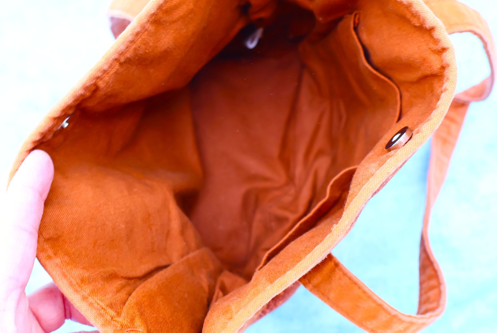 Longaberger Fabric Tote Bag Orange Floral Quilted Market Purse