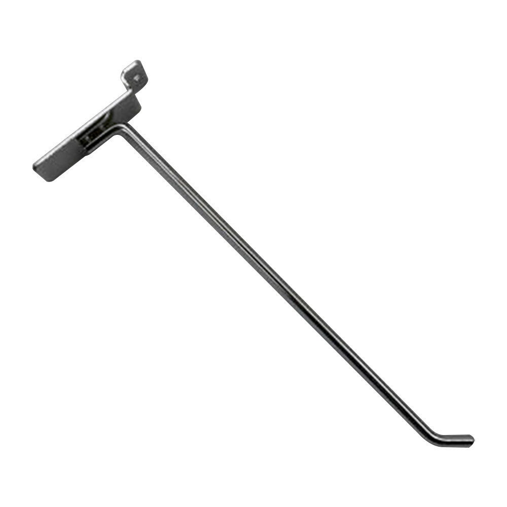 10" Slatwall Hooks,Chrome,Hanger Display,Display Panel Hooks Wire Metal 2Pc Set