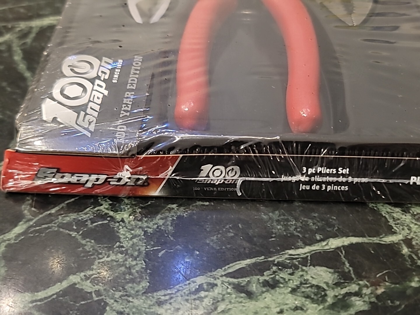 New Snap On pl306Aacf100mr 3 piece plier set CLASSIC RED 100th Anniversary